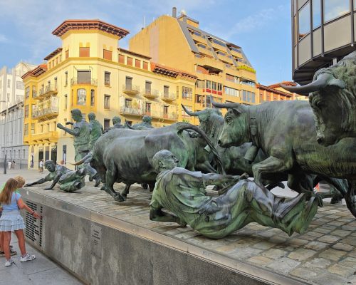 Pamplona met kinderen